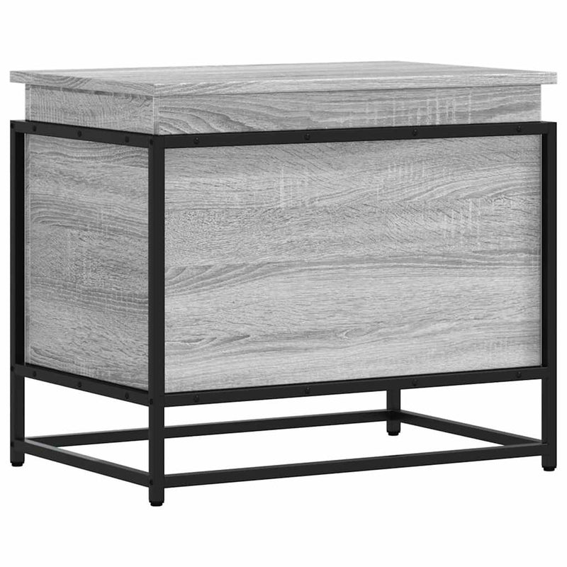 vidaXL szürke sonoma szerelt fa tárolóláda fedéllel 60x40x51,5 cm