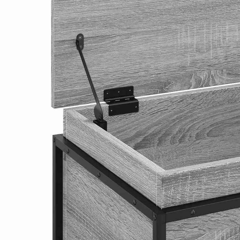 vidaXL szürke sonoma szerelt fa tárolóláda fedéllel 60x40x51,5 cm
