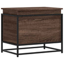 vidaXL barna tölgy színű szerelt fa tárolóláda fedéllel 60x40x51,5 cm