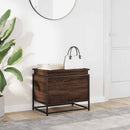 vidaXL barna tölgy színű szerelt fa tárolóláda fedéllel 60x40x51,5 cm