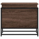 vidaXL barna tölgy színű szerelt fa tárolóláda fedéllel 60x40x51,5 cm
