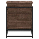 vidaXL barna tölgy színű szerelt fa tárolóláda fedéllel 60x40x51,5 cm