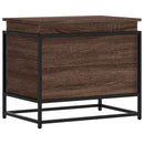 vidaXL barna tölgy színű szerelt fa tárolóláda fedéllel 60x40x51,5 cm