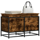 vidaXL füstös tölgy színű szerelt fa tárolóláda fedéllel 80x40x51,5 cm