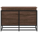 vidaXL barna tölgy színű szerelt fa tárolóláda fedéllel 80x40x51,5 cm