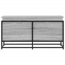 vidaXL szürke sonoma szerelt fa tárolóláda fedéllel 100x40x51,5 cm