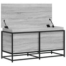vidaXL szürke sonoma szerelt fa tárolóláda fedéllel 100x40x51,5 cm