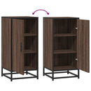 vidaXL barna tölgy színű szerelt fa tálalószekrény 35,5 x 35 x 76 cm