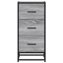 vidaXL szürke sonoma színű szerelt fa tálalószekrény 35,5 x 35 x 76 cm