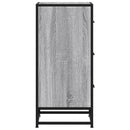 vidaXL szürke sonoma színű szerelt fa tálalószekrény 35,5 x 35 x 76 cm