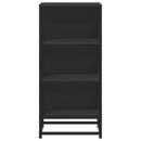 vidaXL fekete szerelt fa tálalószekrény 35,5 x 35 x 76 cm