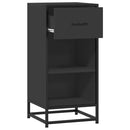 vidaXL fekete szerelt fa tálalószekrény 35,5 x 35 x 76 cm