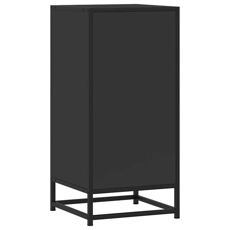 vidaXL fekete szerelt fa tálalószekrény 35,5 x 35 x 76 cm