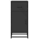 vidaXL fekete szerelt fa tálalószekrény 35,5 x 35 x 76 cm