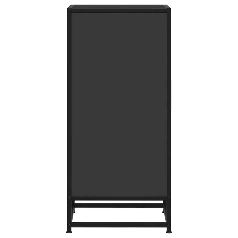 vidaXL fekete szerelt fa tálalószekrény 35,5 x 35 x 76 cm