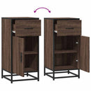 vidaXL barna tölgy színű szerelt fa tálalószekrény 35,5 x 35 x 76 cm