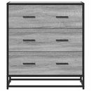 vidaXL szürke sonoma színű szerelt fa tálalószekrény 68 x 35 x 76 cm