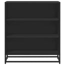 vidaXL fekete szerelt fa tálalószekrény 68 x 35 x 76 cm