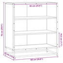 vidaXL szürke sonoma színű szerelt fa tálalószekrény 68 x 35 x 76 cm