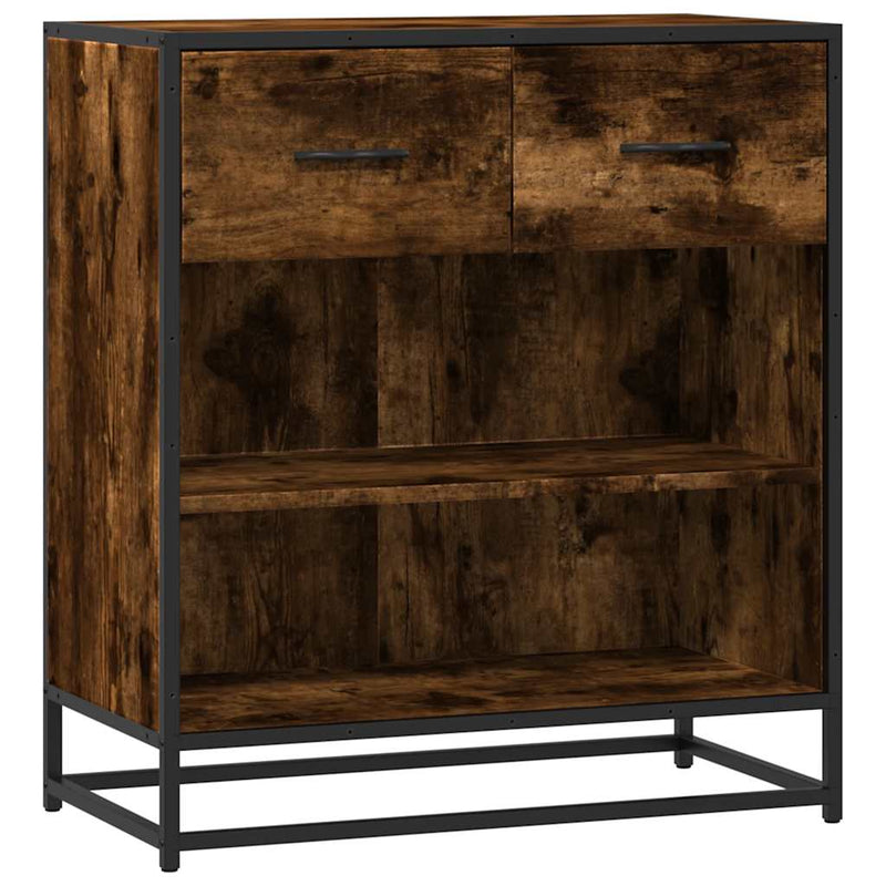 vidaXL komód füstölt tölgy 68x35x76 cm Gépelt fa