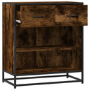 vidaXL komód füstölt tölgy 68x35x76 cm Gépelt fa