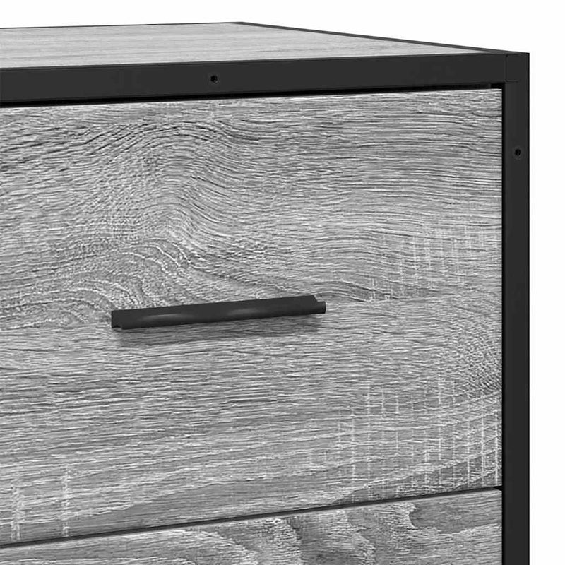 vidaXL komód Szürke Sonoma 68x35x76 cm Gépi úton előállított fa
