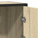 vidaXL komód Sonoma tölgy 68x35x76 cm Gépelt fa