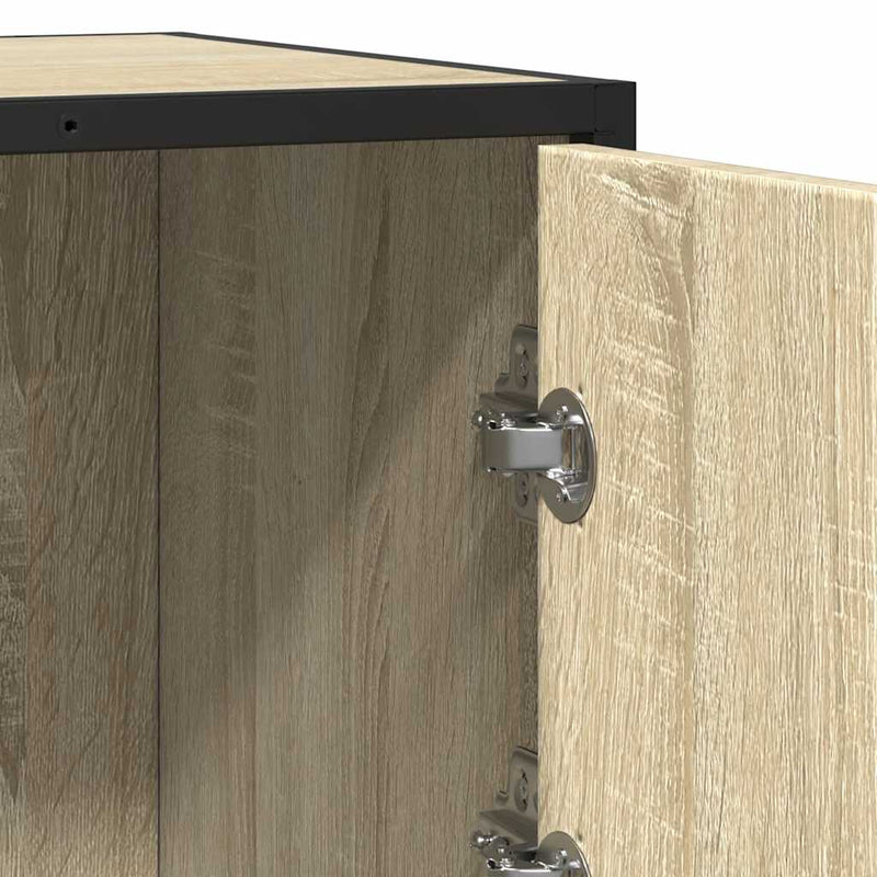 vidaXL komód Sonoma tölgy 68x35x76 cm Gépelt fa