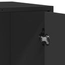 vidaXL fekete szerelt fa tálalószekrény 62x35x76 cm