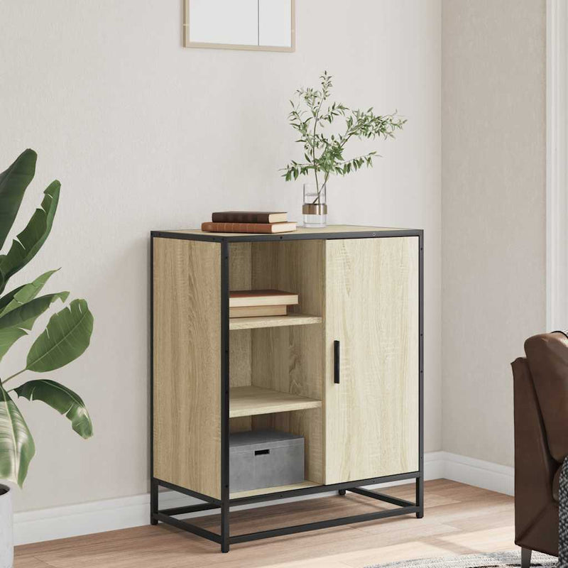 vidaXL komód Sonoma tölgy 62x35x76 cm Gépelt fa