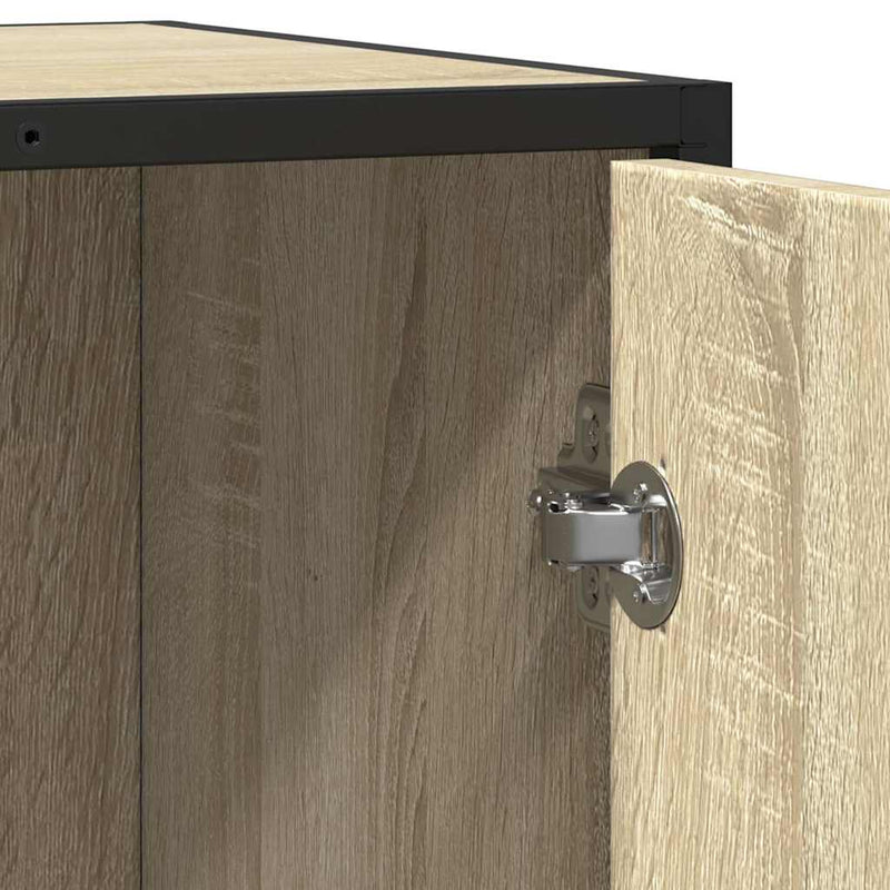 vidaXL komód Sonoma tölgy 62x35x76 cm Gépelt fa