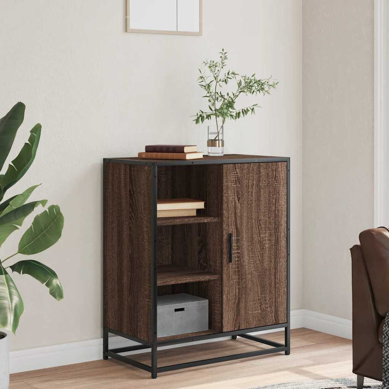 vidaXL barna tölgy színű szerelt fa tálalószekrény 62x35x76 cm