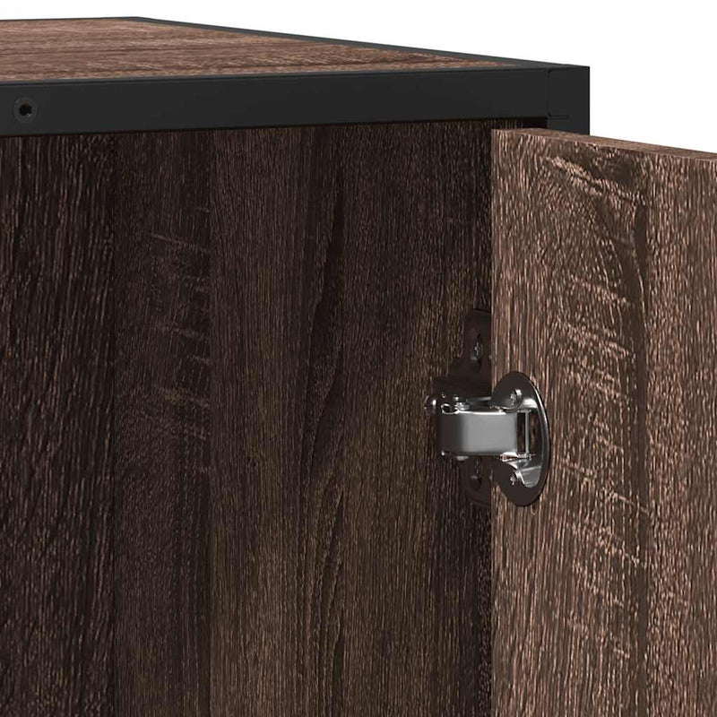 vidaXL barna tölgy színű szerelt fa tálalószekrény 62x35x76 cm