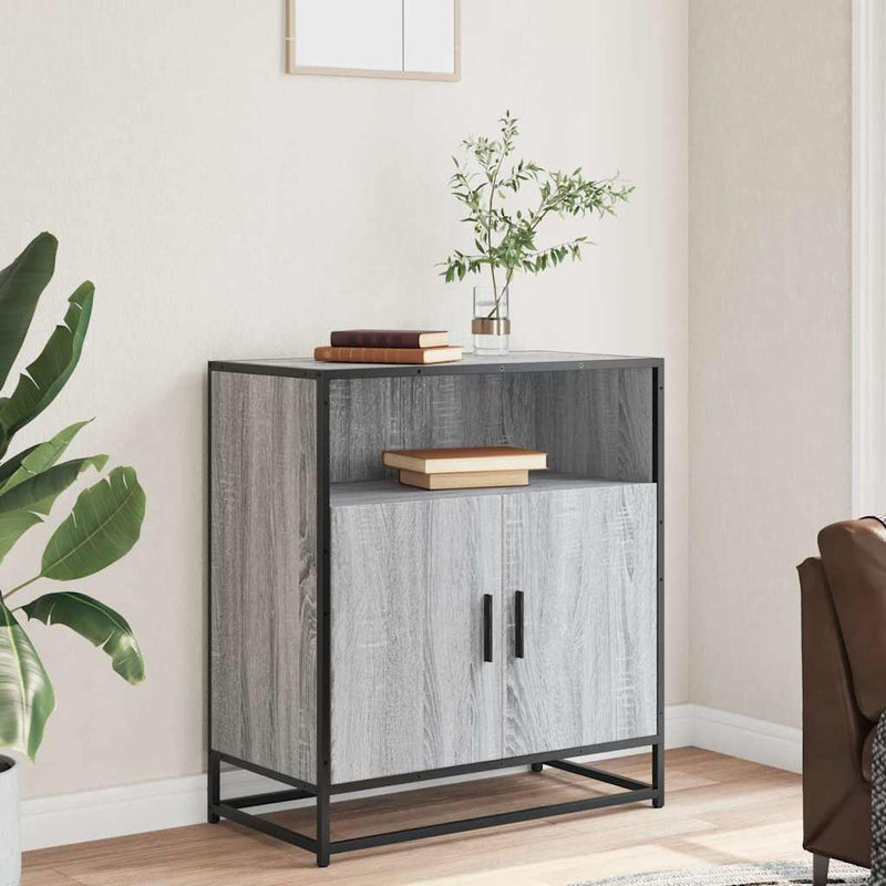 vidaXL komód Szürke Sonoma 68x35x76 cm Gépi úton előállított fa