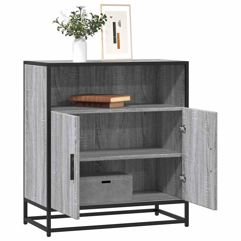 vidaXL komód Szürke Sonoma 68x35x76 cm Gépi úton előállított fa