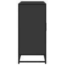 vidaXL fekete szerelt fa tálalószekrény 92 x 35 x 76 cm