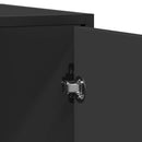 vidaXL fekete szerelt fa tálalószekrény 92 x 35 x 76 cm