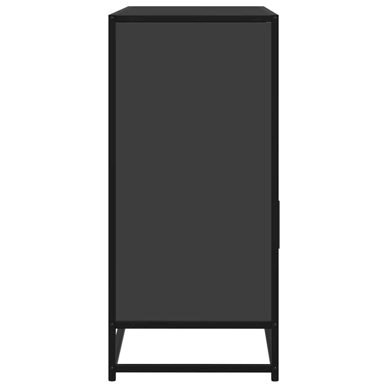 vidaXL fekete szerelt fa tálalószekrény 100x35x76 cm