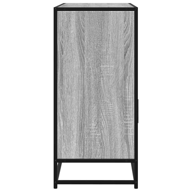 vidaXL szürke sonoma színű szerelt fa tálalószekrény 100x35x76 cm