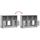 vidaXL szürke sonoma színű szerelt fa tálalószekrény 100x35x76 cm