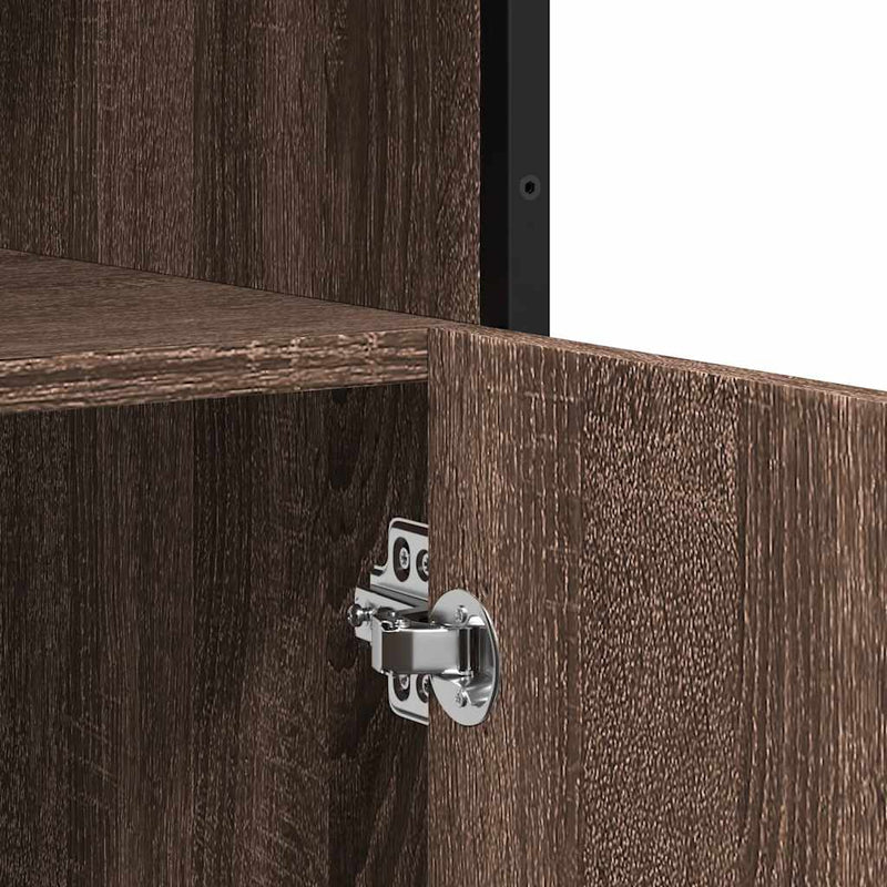 vidaXL barna tölgyszínű szerelt fa tálalószekrény 100x35x76 cm