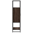vidaXL Magastábla barna tölgy 68x35x139 cm műanyag fa és fém