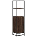 vidaXL Magastábla barna tölgy 35,5x35x139 cm műanyag fa és fém