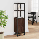 vidaXL Magastábla barna tölgy 35,5x35x139 cm műanyag fa és fém