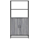 vidaXL Highboard szürke sonoma 68x35x139 cm gépelt fa és fém
