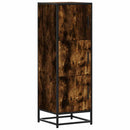 vidaXL Highboard sonoma tölgy 35,5x35x106,5 cm gépelt fa és fém