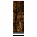 vidaXL Highboard sonoma tölgy 35,5x35x106,5 cm gépelt fa és fém