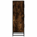 vidaXL Highboard sonoma tölgy 35,5x35x106,5 cm gépelt fa és fém