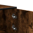vidaXL Highboard sonoma tölgy 35,5x35x106,5 cm gépelt fa és fém