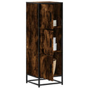 vidaXL Highboard sonoma tölgy 35,5x35x106,5 cm gépelt fa és fém